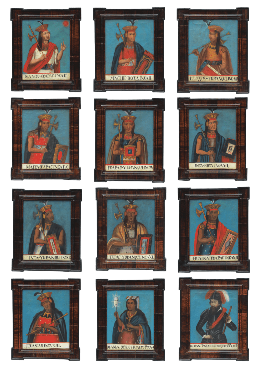 Discover the unique portraits of the Inca emperors and Francisco ...